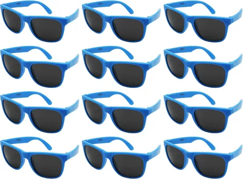 Edge I-Wear - Paquete de 12 lentes de sol neón para niños, regalos de fiesta con certificación CPSIA, plomo (Pb) sin contenido 9402RA