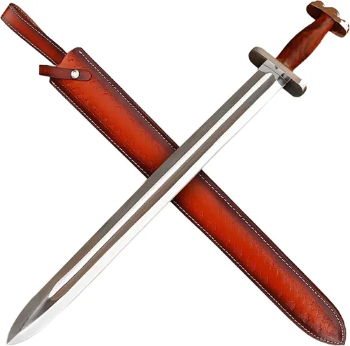 Miniatura 7 de Armory Replicas™ Colección de espadas de acero de Damasco vikingo y anglosajón de espada completa