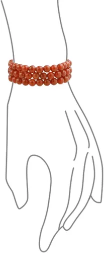 Miniatura 61 de Bling Jewelry Juego de 3 pulseras elásticas unisex apilables con cuentas redondas de 0.315 pulgadas para mujeres, adolescentes y hombres, multihebra