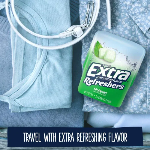 Miniatura 7 de EXTRA Chicle de menta verde Refreshers, 40 unidades (paquete de 6)