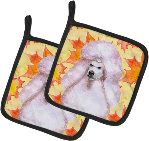 Miniatura 223 de Caroline's Treasures BB9655PTHD - Juego de soportes para ollas de cocina resistentes al calor, almohadillas calientes para horno, 7 1/2 x 7 1/2