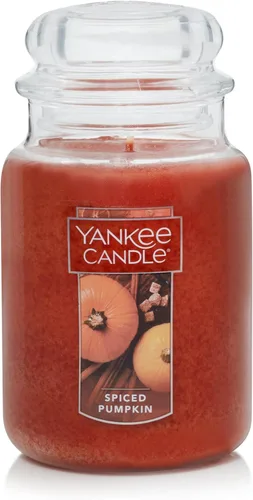 Yankee Candle - Vela perfumada en tarro grande de 22 onzas, clásica, de solo una mecha, más de 110 horas de combustión, para aromaterapia, otoño e