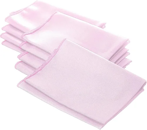Miniatura 72 de LA Linen Paquete de 10 servilletas de popelina de poli, servilletas de tela suave, servilletas lavables y reutilizables, servilletas de mesa