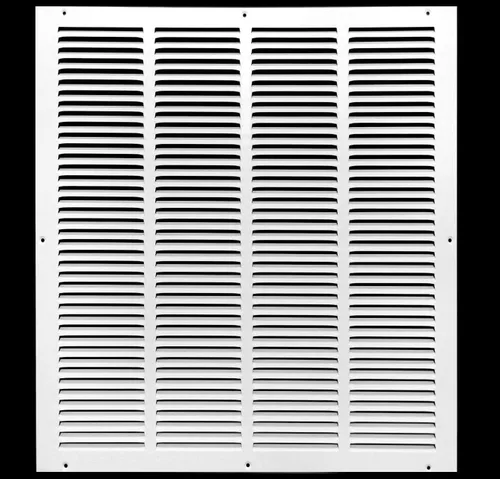 Miniatura 73 de HVAC Premium 30' x 10' [Abertura de conducto] Rejilla de aire de retorno de acero estampado plano - Pared lateral y techo - Cubierta de conducto