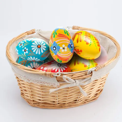 Miniatura 7 de ZOENHOU 2 cestas vacías de mimbre natural, tejida a mano, grandes recuerdos, cesta de picnic con asas para recoger frutas, verduras, huevos, dulces