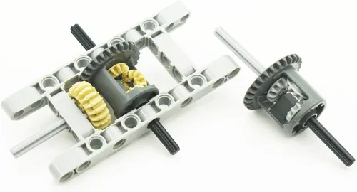 Miniatura 6 de SEEMEY 855 piezas MOC de repuesto STEM, engranajes de automóviles, ejes de ruedas, conectores de bloques de construcción, accesorios de piezas