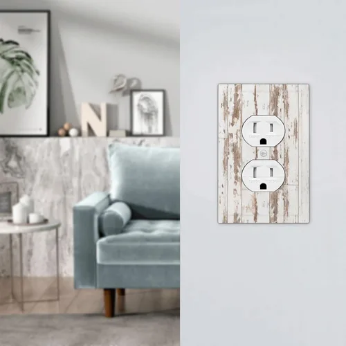 Miniatura 849 de Placa de Interruptor de Luz Azul de 1 Gang, Placa de Pared Decorativa de Palanca Individual, Cubierta de Placa de Pared de Palanca, Placa Frontal