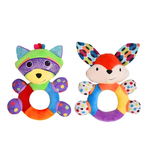 HAHA Baby juguetes de sonajero para dentición, juguete de aprendizaje para bebé niña o niño, campanilla de mano suave, sonajero crujiente,