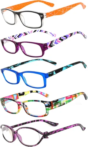 Miniatura 18 de OWL 5 pares de lentes de lectura de moda para mujer, bisagra de primavera