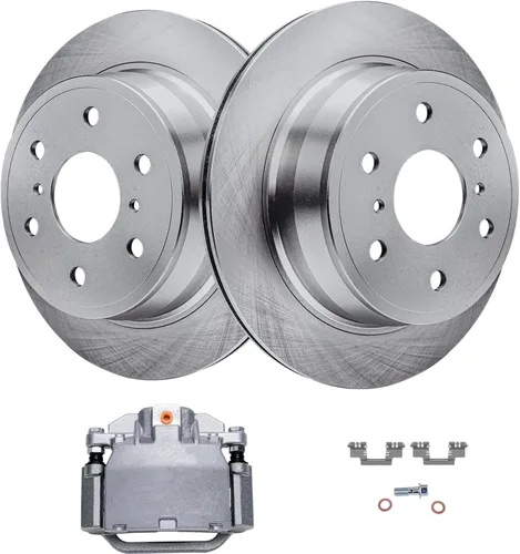 Miniatura 55 de Detroit Axle - Kit de freno delantero para Volkswagen Golf Jetta City Beetle Rotores de freno de disco de repuesto pastillas de freno de cerámica