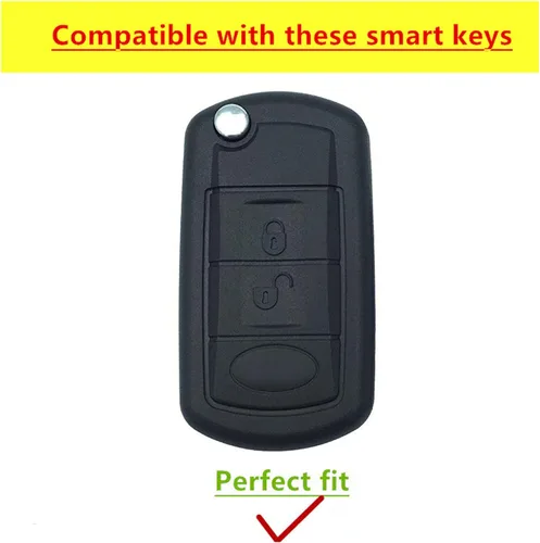 Miniatura 2 de para Land Rover Funda para llave con llave inteligente y llavero. Carcasa para llave sin llave con llavero. Compatible con Land Rover Range Rover
