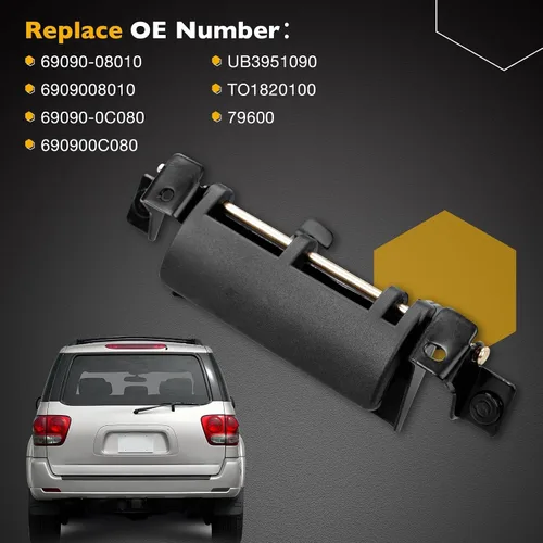 Miniatura 7 de Manija de portón trasero y pestillo de Gledewen para Toyota Sienna 1998-2003, Toyota Sequoia 2001-2007 Reemplaza# 69090-08010, 69090-0C080, 79600