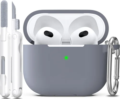 Miniatura 32 de Funda para AirPods con llavero, protección completa, de silicona, accesorios para AirPods, funda para hombres, mujeres y adolescentes, con estuche