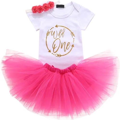 Traje de 1er cumpleaños para niñas con lunares y ratón, falda tutú, diadema con lazo, vestido para sesión de fotos