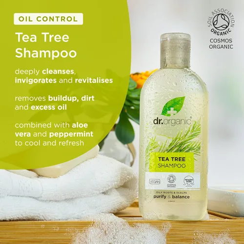 Miniatura 2 de Organic Doctor Árbol de té, champú, 9 onzas líquidas