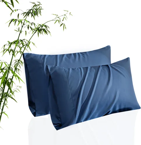 Miniatura 46 de Fundas de Almohada Tamaño Queen Paquete de 2, Fundas de Almohada de Rayón de Bambú Refrescantes con Cierre de Sobre, Fundas de Almohada Frescas