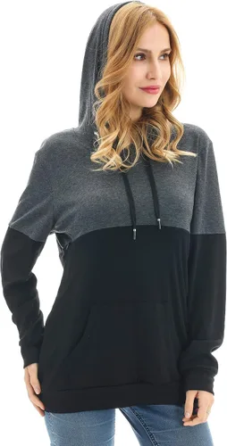 Miniatura 3 de Bearsland Sudadera de lactancia materna con capucha y bolsillos para mujer