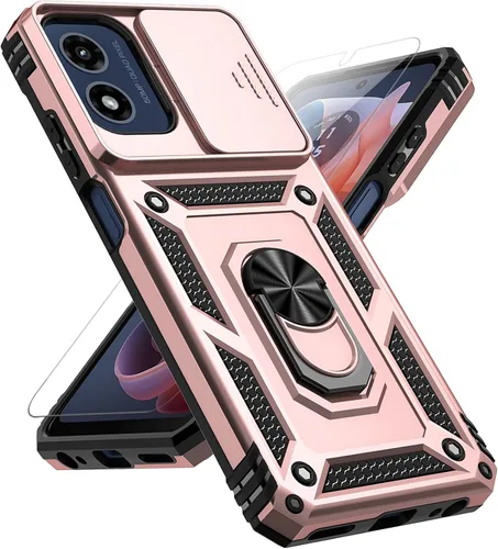 Miniatura 16 de Funda para Moto G 5G 2023 con cubierta deslizante para cámara y protector de pantalla HD [grado militar de 16 pies probada en caídas] Funda Azul