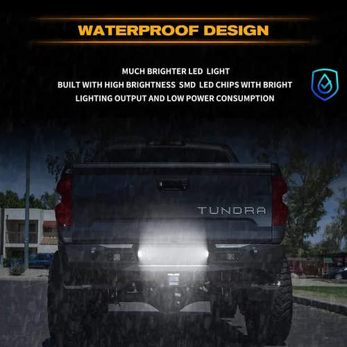 Miniatura 5 de Gempro Lámpara LED de repuesto para placa de matrícula compatible con Tocama Pickup Truck 1995-2004, luz trasera de 6500 K, color blanco