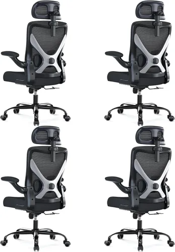 Miniatura 17 de Ergalithic Silla de oficina ergonómica – Silla de escritorio para computadora en forma de X cómoda, silla de juegos, silla de oficina con soporte