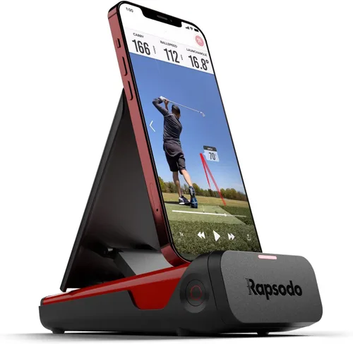 Rapsodo - Monitor de lanzamiento móvil para golf, simulador interior y exterior, analizador y rastreador de swing de golf, mide la velocidad de la