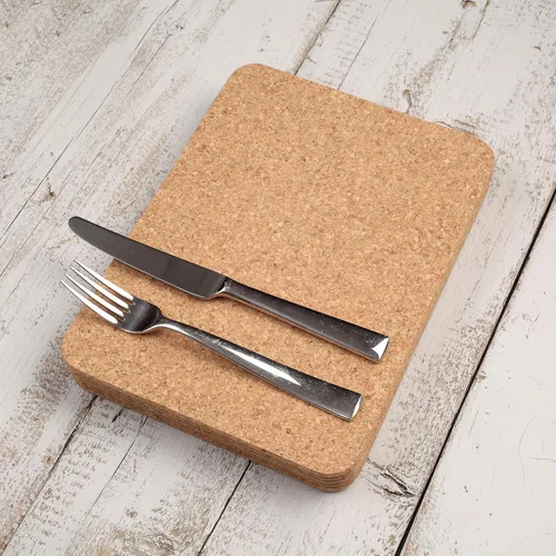 Miniatura 3 de T & G mesa rectangular esteras en corcho, 28 x 20 x 0,6 cm, 6 unidades)