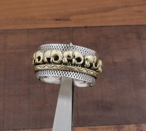 Miniatura 4 de Elephant Spinner Ring, 925 Silver Spinner Ring, Elephant Wide Ring, Handmade Ring Women, Elephant Fidget Spinner, Elephant Meditation, Thumb Spinner