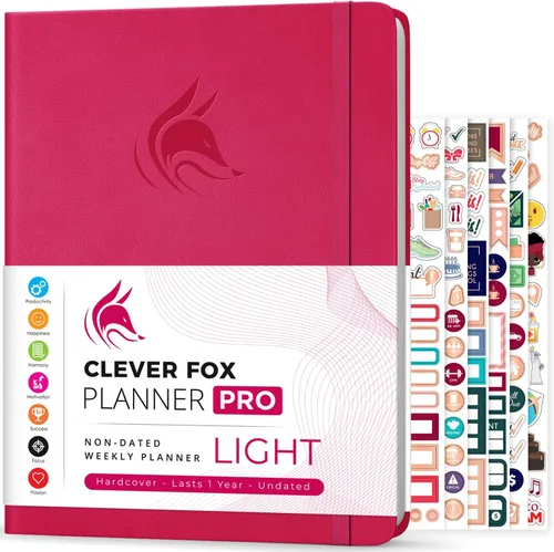 Miniatura 27 de Clever Fox Planner PRO – Planificador de vida semanal y mensual para aumentar la productividad, el manejo del tiempo y alcanzar tus objetivos, 8.5 x