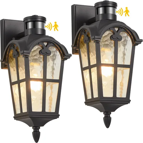 Miniatura 8 de Iluminación exterior del anochecer al amanecer, luces modernas con sensor de movimiento para exteriores, luces de pared impermeables