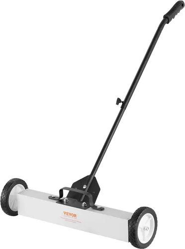 Miniatura 10 de VEVOR Barredora Magnética Rodante con Ruedas, 50 Libras 24 Pulgadas Barredora de Césped con Imán Grande con Mango Telescópico, Barredora Magnética