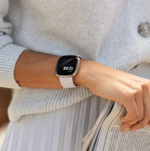 Miniatura 8 de Seleek Bandas de Repuesto Compatibles con Fitbit Versa 3 / Versa 4 / Sense/Sense 2, Pulseras Accesorios Clásicos de Silicona Ajustables Correas