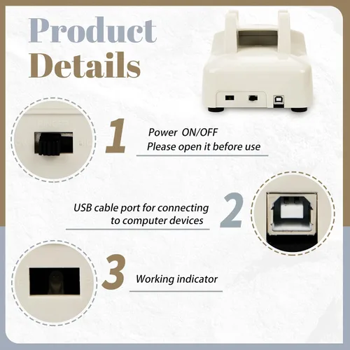 Miniatura 4 de Libro de invitados de audio, teléfono de boda, mensajes de audio personalizados de memoria de 32 GB, volumen ajustable, con función de repetición