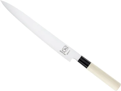 Miniatura 17 de Mercer Culinary, colección asiática. Cuchillo rebanador., 12" (30 cm), De madera madera (Wooden Handle)