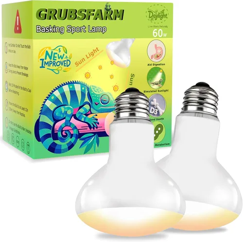 Miniatura 10 de Bombilla nocturna de reptil de 75 W, lámpara de calor UVA – Bombilla de luz de luna natural simulada para dragón barbudo, lagarto, serpiente