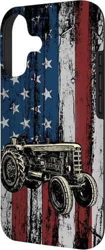 Miniatura 2 de Patriotic Tractor American Flag Tractor Farm Gift Farmer Case for iPhone 17