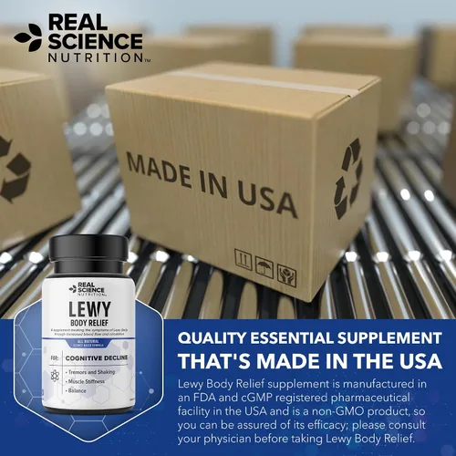 Miniatura 8 de Real Science Nutrition Ofrece Lew-X - Un suplemento nutricional formulado para el alivio del cuerpo de Lewy para apoyar la memoria y la claridad