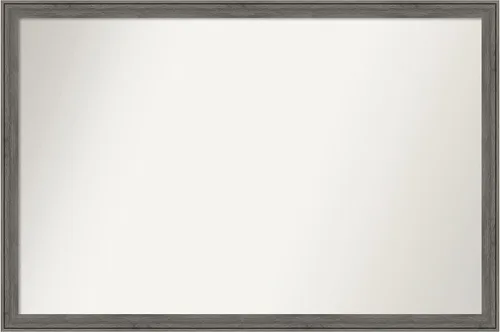 Miniatura 364 de Amanti Art Espejo personalizado, espejo de baño gris plomo a rayas, espejo de pared o espejo de tocador de baño sobre el fregadero