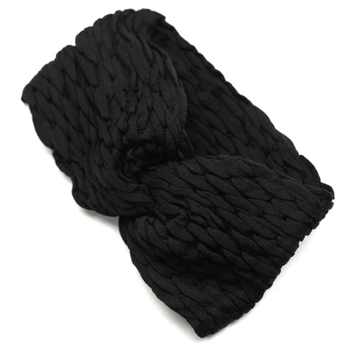 Miniatura 4 de Scünci by Conair - Diadema extra ancha, fabricada en Italia, en negro, 1 unidad