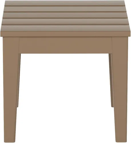 WestinTrends Ashore - Mesa auxiliar Adirondack moderna para patio al aire libre, madera envejecida Roble (Weathered Wood)