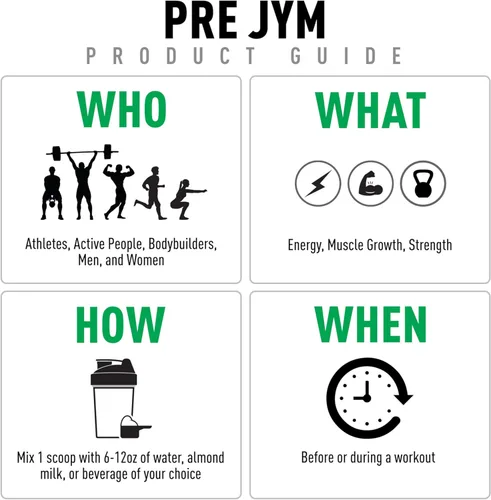 Miniatura 4 de JYM Supplement Science Pre JYM Polvo para antes del ejercicio de Piña y Fresa para Hombres y Mujeres, BCAAs, Nootrópicos, Creatina HCI, Citrullina