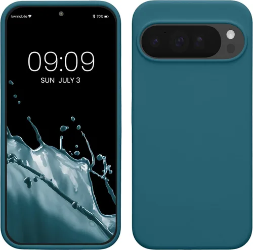 Miniatura 41 de kwmobile Funda Compatible con Google Pixel 6 Pro - Funda de teléfono de silicona TPU con acabado suave - Azul Arrecife