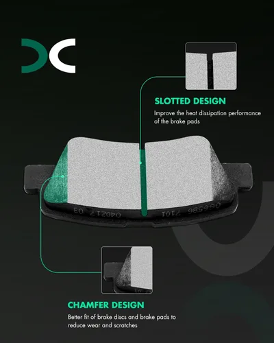 Miniatura 2 de SCITOO Rotores de disco sólido traseros de 11.17 pulgadas + pastillas de freno de cerámica de repuesto para Hyundai Azera 2012-2017, para Hyundai