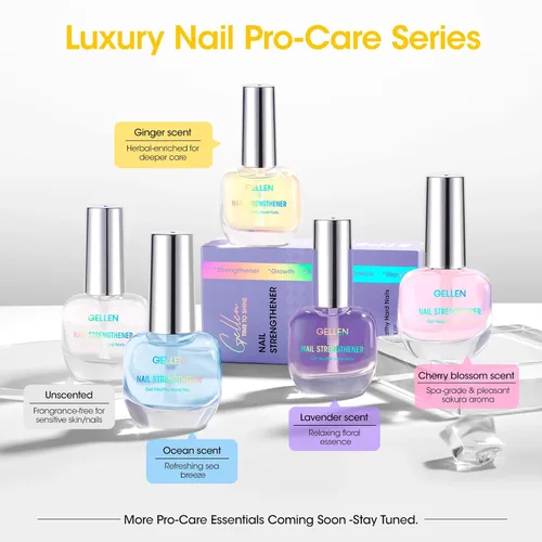 Miniatura 9 de GELLEN Pro Care Fortalecedor de Uñas de Jengibre, Tratamiento de Suero de Jengibre, 8-EN-1 Reparador de Uñas Transparente de Secado al Aire