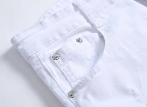 Miniatura 3 de Pantalones para hombres, entalle ajustado, rasgados