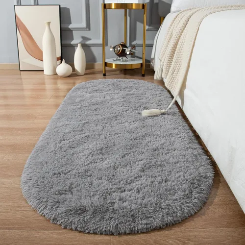 Softlife Alfombras Esponjosas para Dormitorio, Alfombra de Área Peluda Bonita para Niñas y Niños Habitación de Bebé Decoración del Hogar, 2 x 5 Pies