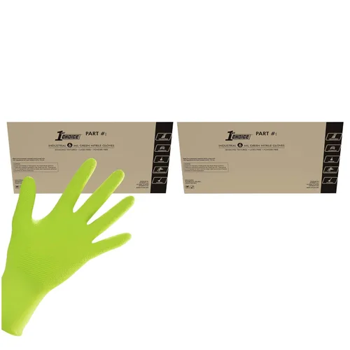 Miniatura 15 de 1st Choice Guantes de mecánico de 6 mil, guantes de nitrilo desechables sin látex, caja grande de 100 guantes desechables de nitrilo naranja