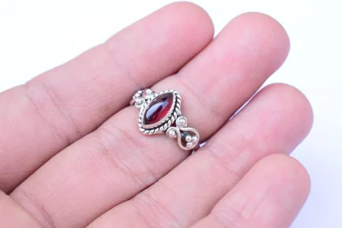 Miniatura 4 de Ring, 925 Sterling Silver Statement Ring For Women, Handmade Ring Gemstone Promise Ring for Birthday Christmas Gift For Her Ring Size US