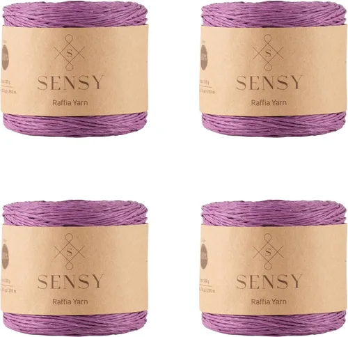 Miniatura 12 de Sensy Premium - Hilo de rafia multicolor (185 yardas, 100% papel, 400)