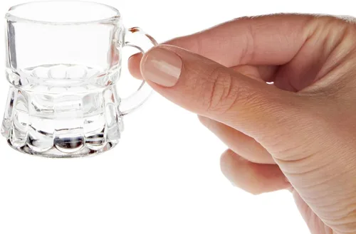 Miniatura 4 de Okuna Outpost Mini vasos de chupito con asas, juego de chupitos transparentes reutilizables, para servir mini chupitos con agarre seguro, recuerdos