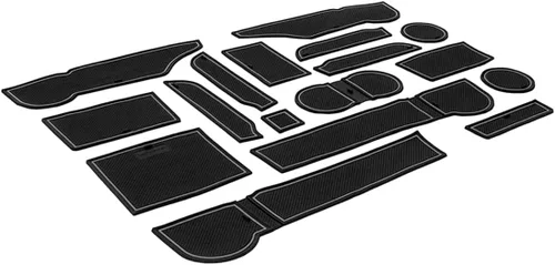 Miniatura 36 de CupHolderHero Compatible con accesorios Toyota Tundra 2014-2021 - Insertos de portavasos antideslizantes antipolvo, tapetes para consola central